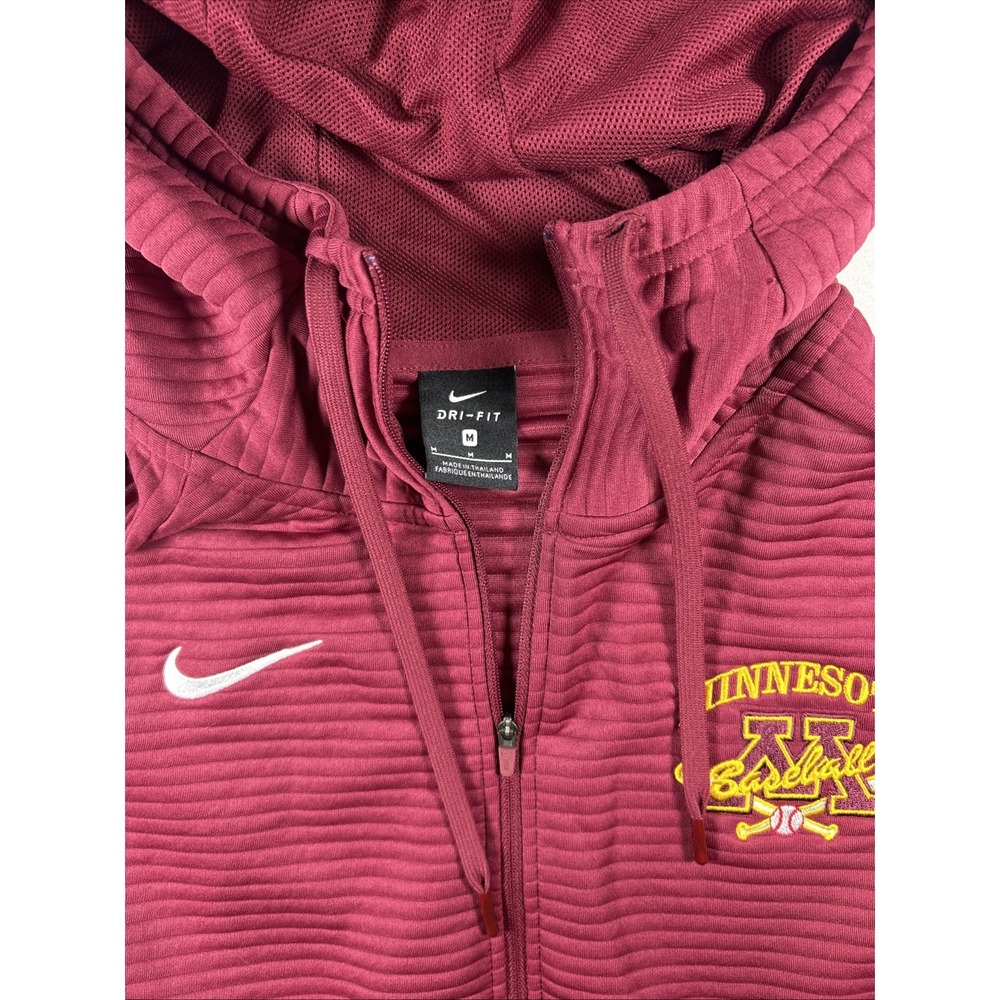 Nike Minnesota Golden Gophers Dri-FIT Full Zip Baseball Maroon Men's Medium - Picture 2 of 7